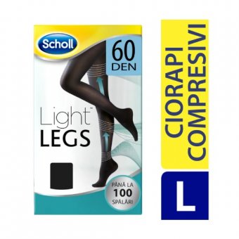 Ciorapi compresivi Scholl Light Legs, 60 DEN, marime L