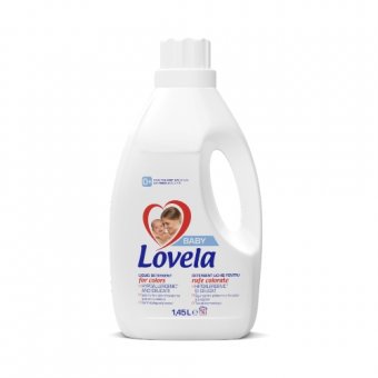 Detergent lichid Lovela Baby, pentru rufe colorate, 1.45L 