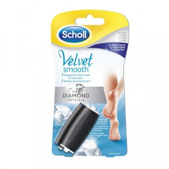 Rezerve Scholl Velvet Smooth Extra Coarse si Soft Touch, 2 buc