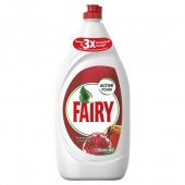 Pachet detergent de vase Fairy Sensitive Rodie si Portocale rosii 1.30 l + 450 ml 